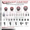 Service Caster 4'' SS Red Poly Swivel 1-5/8'' Expanding Stem Caster with Brake SCC-SSEX20S414-PPUB-RED-TLB-158 - alternate 2
